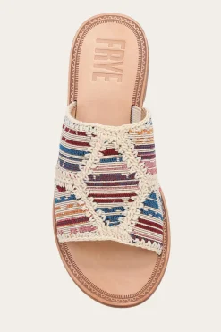 Ava Crochet Slide