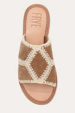 Ava Crochet Slide