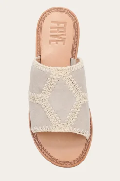 Ava Crochet Slide