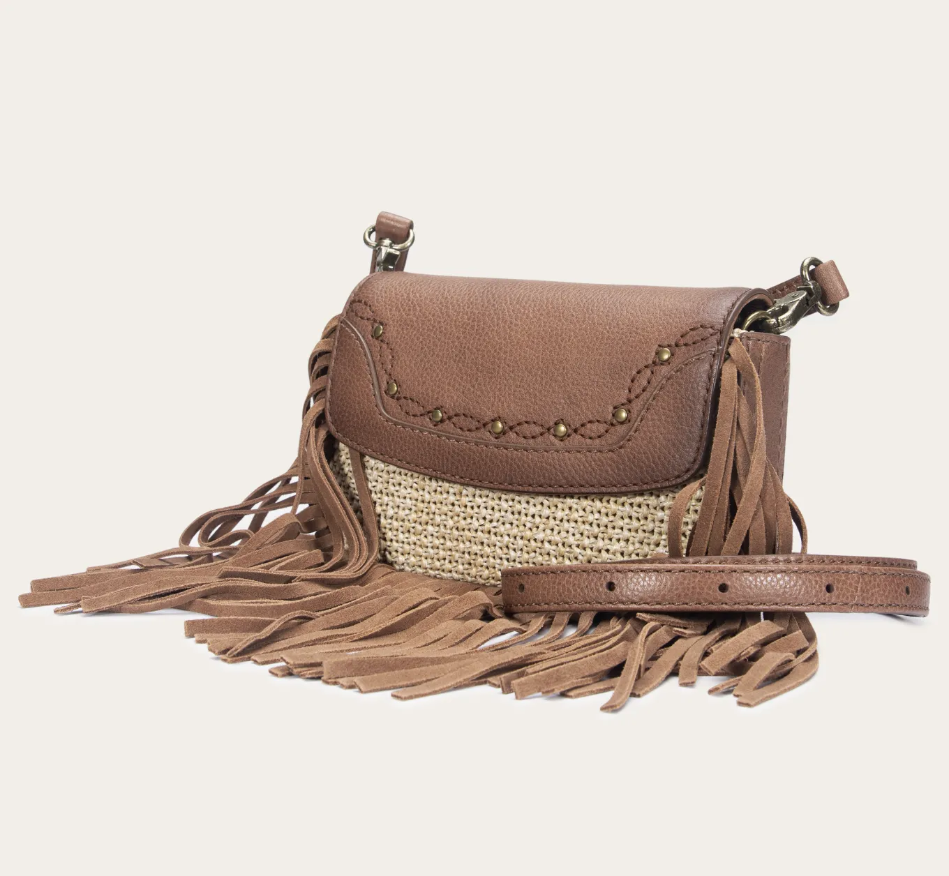 Ava Raffia Convertible Belt Bag