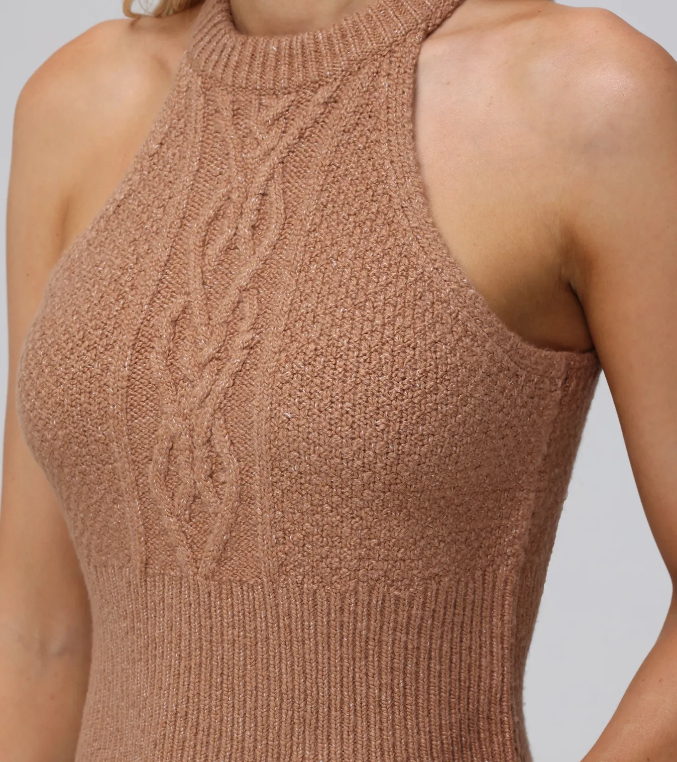 Cable Halter Sweater