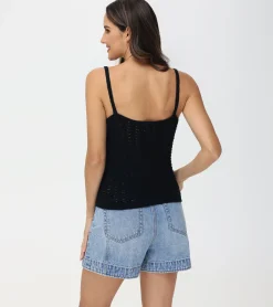 Crochet V-Neck Tank