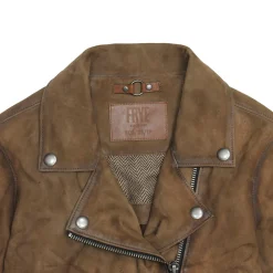 Dark Taupe Biker Jacket