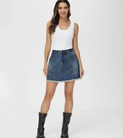 Denim Mini Skirt