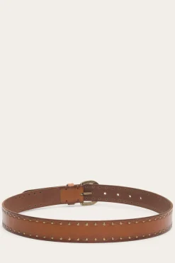 Embossed Edge With Rivets Belt