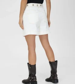 High Waisted Belted Short