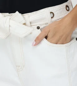 High Waisted Belted Short