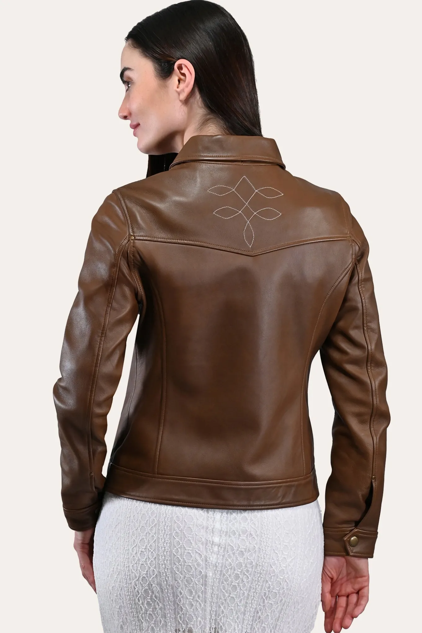 Medium Brown Trucker Jacket