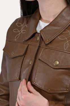 Medium Brown Trucker Jacket