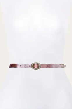 21mm Logo Western Center Bar Belt