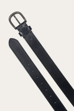 35mm Stitched Edge Belt With Shaped Keeper