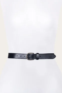 35mm Stitched Edge Belt With Shaped Keeper