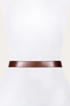 35mm Stitched Edge Belt With Shaped Keeper