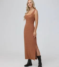 Open Stitch Maxi Sweater Dress