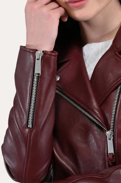Oxblood Biker Jacket