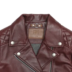 Oxblood Biker Jacket