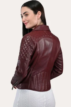 Oxblood Biker Jacket