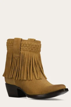 Sacha Short Fringe Bootie