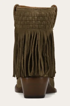 Sacha Short Fringe Bootie