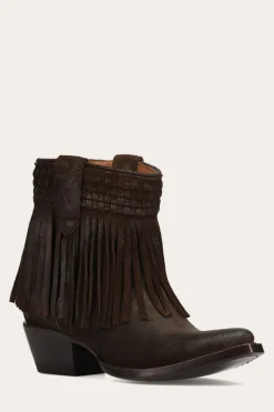 Sacha Short Fringe Bootie