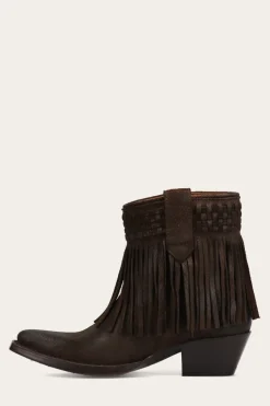 Sacha Short Fringe Bootie