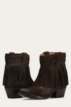 Sacha Short Fringe Bootie