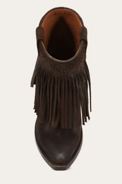 Sacha Short Fringe Bootie