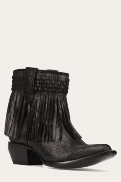 Sacha Short Fringe Bootie