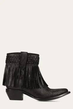 Sacha Short Fringe Bootie
