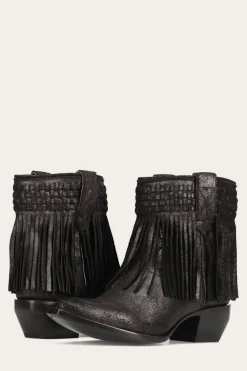 Sacha Short Fringe Bootie