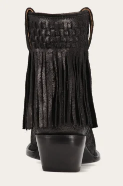 Sacha Short Fringe Bootie