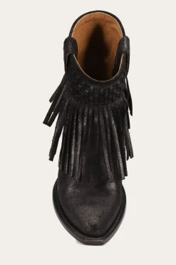Sacha Short Fringe Bootie
