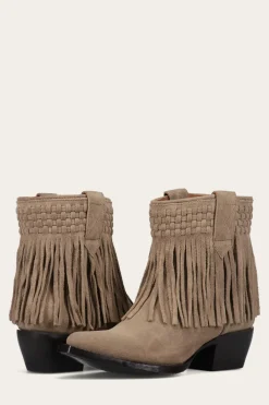 Sacha Short Fringe Bootie