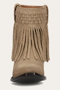 Sacha Short Fringe Bootie
