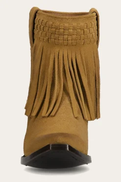 Sacha Short Fringe Bootie