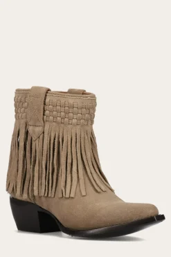 Sacha Short Fringe Bootie