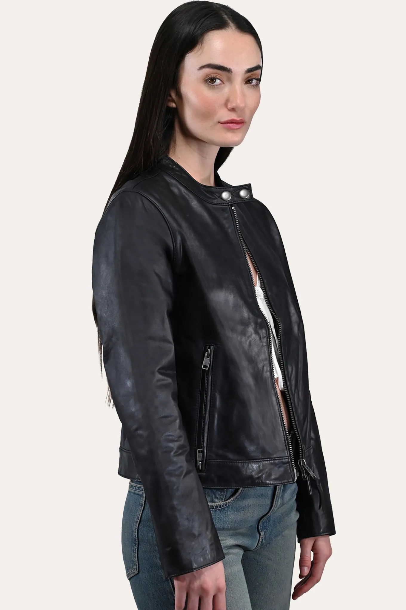 Tobacco Cafe Racer Jacket