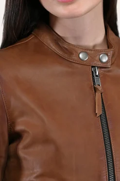 Tobacco Cafe Racer Jacket