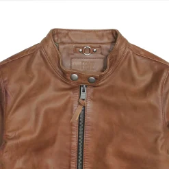 Tobacco Cafe Racer Jacket